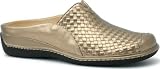 SoftWalk Women's San Mateo Woven Slip-on Shoes,Pewter Metallic Woven Calf Leather,9 M