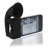 Iphone 4 Natural Sound amplifying Speaker Stand Black