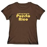 T-Shirt Woman Brown  Retro Hearth Puerto Rico  Country