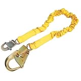 1/2' - 6' ShockWave2 Single Leg Style Shock Absorbing Lanyard With Self Locking Snap Hook At One End And Aluminum Hook At Other