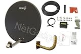 Satgear 80cm Motorised Satellite Dish Kit - Dark Grey Dish