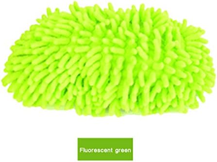 Lifebe CN Microfiber House Floor Cleaning Mop Slippers Shoes Cover Multifunction , One Pair (Green)