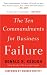 The Ten Commandments for Business Failure