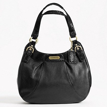 Coach Soho Leather Hobo Black Bag F19453