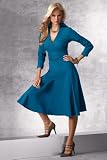 Metrostyle Faux-Wrap Shirtdress