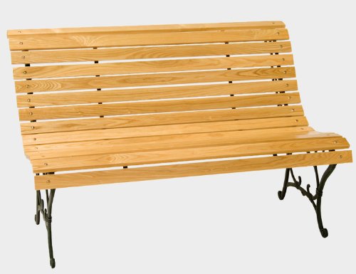 Siena Garden 830587 Freiburg Gussbank 122 cm mit Eschenholz-Belattung