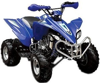 250cc Manual Utility ATV Quad - Red, Full Size Model ATA-250B