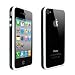 Neues Qualit�t Entwerfer Wei� Und Schwarz Doppel Sto�stange Bumper Schutzh�lle Mit Silber Kn�pfe F�r Apple Iphone 4 / 4S Siri 4G Von Yousave