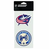 NHL Columbus Blue Jackets 4-by-8 Die Cut Decal
