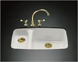 KOHLER K-5924-5U-7 Lakefield Undercounter Sink with Installation Kit, Black Black
