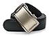 Squeple Men's Automatic Buckle Leather Belt 3.5CM Width Black