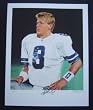 Troy Aikman Autographed 16x20 Cowboys Lithograph by James Fiorentino ~ Limited to 100