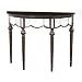 Regal Elegance Console Table - Dark Cherry
