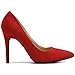 Ollio Women's Faux Suede Point Toe Shoe D'Orsay High Heel Multi Color Pump