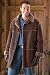 Men's Antique Open Seam Shearling Coat