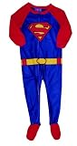 Superman Logo Fleece Footie Pajamas for Toddlers for boys