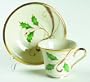 Lenox China Holiday Nouveau-Gold Accent Cup and Saucer Set (Footed), Fine China Dinnerware