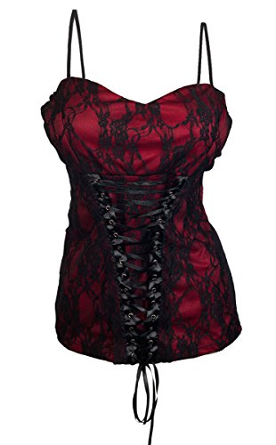 eVogues Sexy Plus size Floral Lace Corset Top