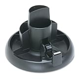Rubbermaid 25021 Rotary desk supplies organizer without supplies, 10 dia. x 13-3/8h, black
