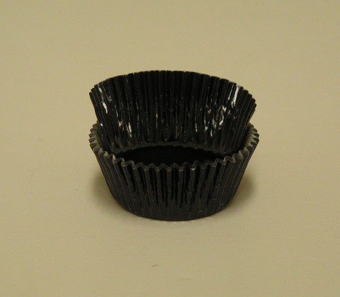 Dress My Cupcake Black Mini Foil Cupcake Liners BULK - 500 Liners - Baking Cups, Cupcake Holders, Cupcake Wrappers