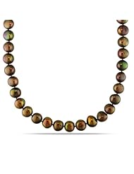 Sterling silver 9-9.5 MM Freshwater Cultured Pearl Strand, 24"