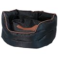 40 Winks Anti-Chew Oval Sleeper Dog Bed, 32-inch, Black/ Tan