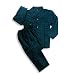 Bill Blass - Mens Flannel Pajamas, Navy, Green