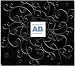 Amanda Blu Embossed Postbound Album with Photo Window 12-Inch by 12-Inch-Black Embossed Starburst