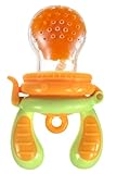 [Award Winning] Kidsme Food Feeder for 10 Months and Above (Large, Green/Orange)