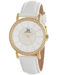 Joshua & Sons Womens JS-42-YG Swiss Quartz Stainless Steel Crystal Strap Watch