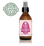 Finest Rose Water Facial Toner By Kella Cosmetics, 4 Fl Oz (120ml). Sumptuous and Triple Purified Organic Rosewater, Made By Hand and Responsibly Sourced, This Is One of Morocco's Best Skin Care Products. A 100% Pure Rose Water, Rich in Vitamin a and C, It Is Full of Natural Antioxidants and Anti-inflammatory Qualities. Perfect for Reviving, Hydrating and Rejuvenating Your Face and Neck. Guaranteed to Work Wonders for Your Skin. Try Our Rose Water, Know the Difference!! Free Shipping!!!