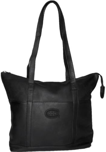 NHL Montreal Canadiens Black Leather Women's Tote