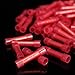 SOLOOP 100pcs Red/Yellow /Blue Nylon Insulated Electrical Wire Crimp Terminals Butt Splice Connectors