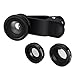 Breett Camera Lens Kit with 180° Fish-Eye Lens, Wide Angle Lens, Micro Lens for Smartphones and 
Tablets With Flat Camera