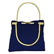 EXP Handcrafted Hemp and Bamboo Purse, Blue