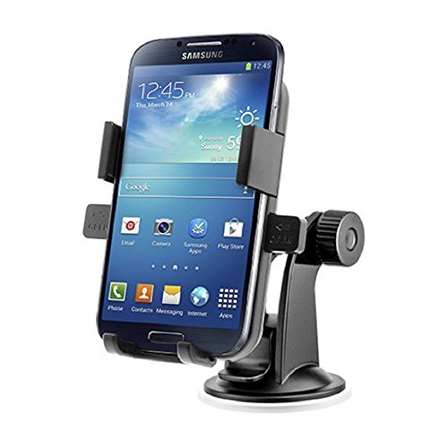 Cell Phone Holder, Cell Phone Dash Mount, Universal Dashboard Cell Phones Car Mounts Holder for iPhone 5/5S/6/6S/6Plus, Samsung Galaxy S5/S4, Note 2/3, Nexus 5, HTC, GPS Devices.