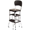 Cosco Retro Chair with Step Stool - Black