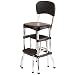 Cosco Retro Black Chair with Step Stool