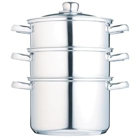 20cm 3 Tier Steamer with Glass Lid