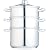 20cm 3 Tier Steamer with Glass Lid