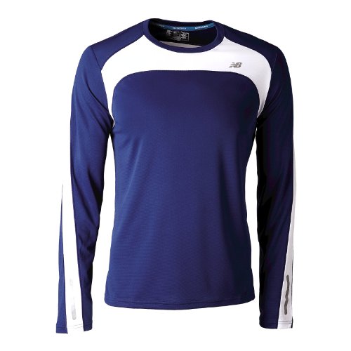 New Balance Herren/Uni Long Sleeve Shirt Icefill, Limoges, S (US), MRT1323_LIM Preisvergleich