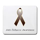 Anti-Tobacco Awareness Ribbon Mouse Pad