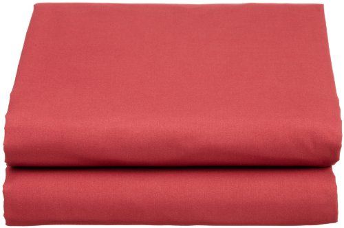 Cathay Luxury Silky Soft Polyester Single Fitted Sheet, King Size, Burgundy