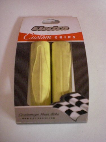ELECTRA CREAM 2 LONG GRIPS RUBBER NEW OLD STOCK