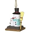 S'mores Snowman with Child Christmas Ornament
