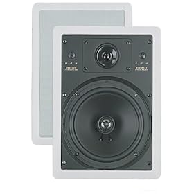BIC AMERICA VI-38 8" 3-Way In-Wall Speakers with Concentric Tweeter