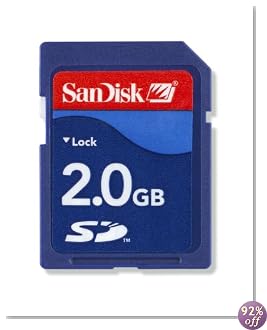 SanDisk 2 GB SD Memory Card ( SDSDB-2048-A10, Retail Package)