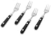 Kitchen & Housewares : Ginkgo Le Prix Black Cocktail Forks, Set of 4