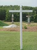 Bird Feeder: Heavy Duty Two Place Hanging Post