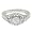 Tressa Sterling Silver Round-cut Pave-style Cubic Zirconia Ring
